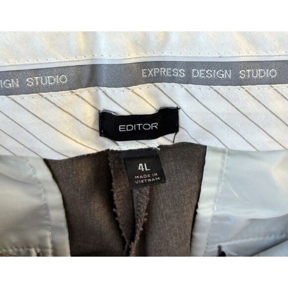 Express Editor Dress Pants Lot Size 4L Black Brown - Picture 5 of 9